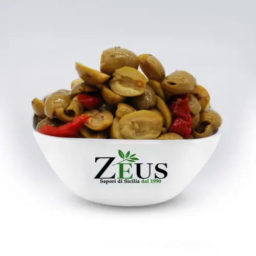 Olive Verdi a Barchetta Siciliane Zeus - Conserva Artigianale 500 gr