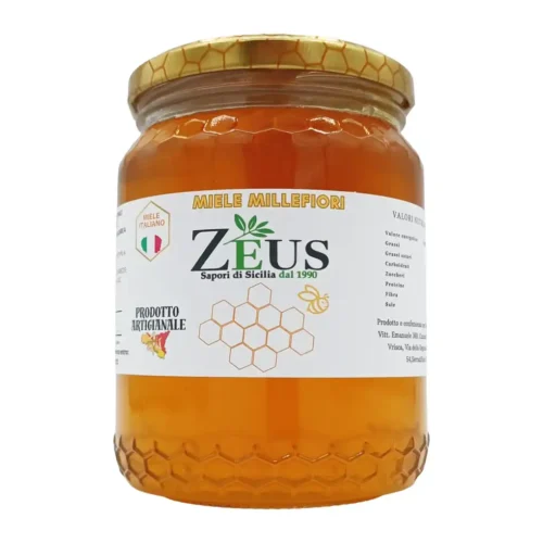 Miele Millefiori Siciliano Artigianale Zeus - 100% Naturale 500 gr