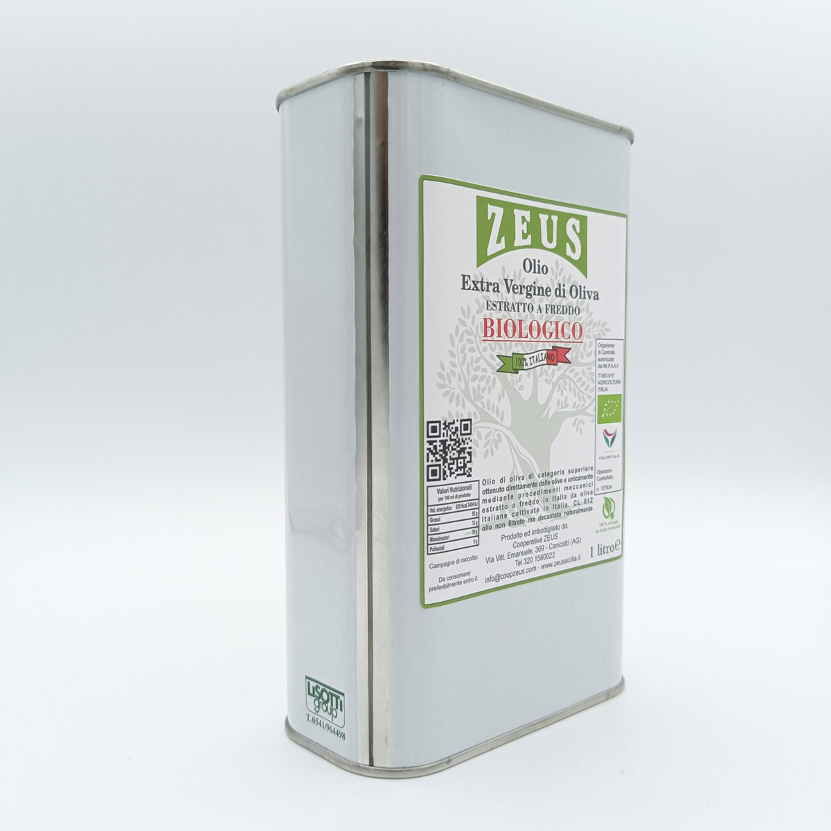 Olio Extravergine di Oliva BIOLOGICO Siciliano Zeus Sicilia - Lattina 1 Litro - immagine 3