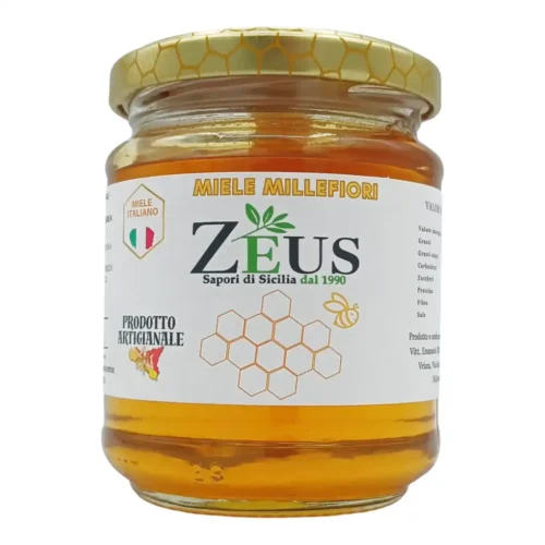 Miele Millefiori Siciliano Artigianale Zeus - 100% Naturale 250 gr