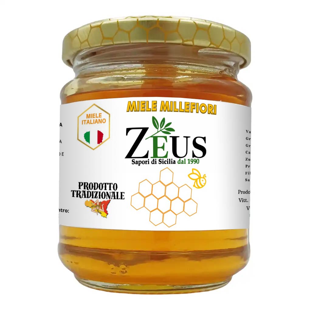 Miele Millefiori Siciliano Zeus - 100% Naturale 250 gr