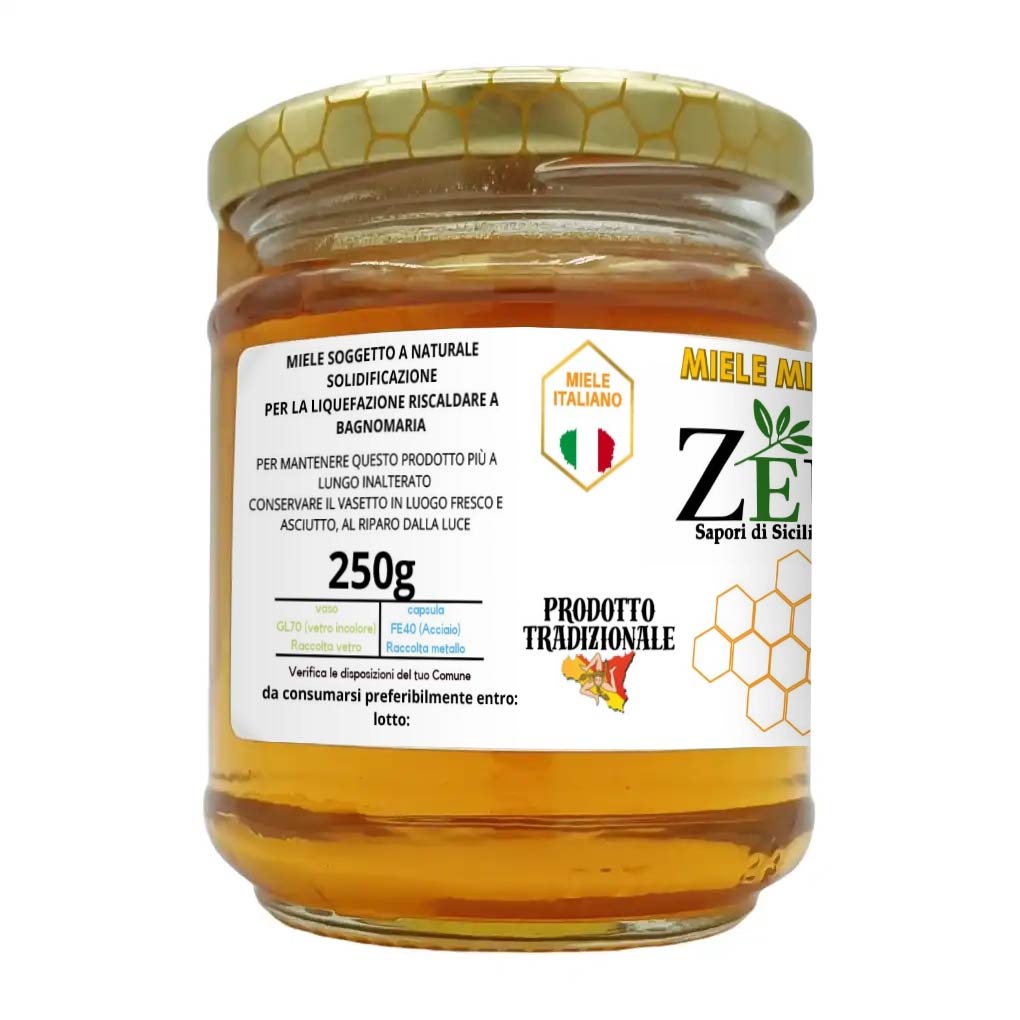Miele Millefiori Siciliano Zeus - 100% Naturale 250 gr - immagine 2