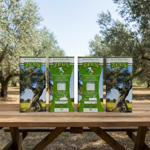 4x Lattina Olio EVO BIOLOGICO ZEUS