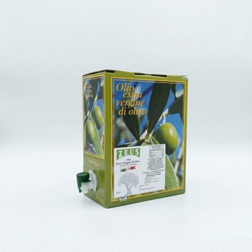 Olio Extravergine di Oliva Siciliano Zeus Sicilia – Bag in box 3 Litri