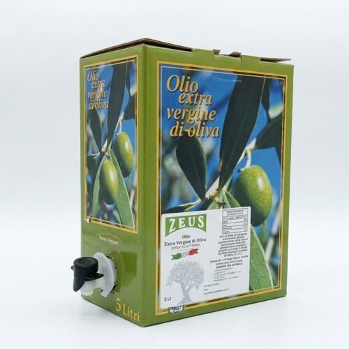 Olio Extravergine di Oliva Siciliano Zeus Sicilia – Bag in box 5 Litri